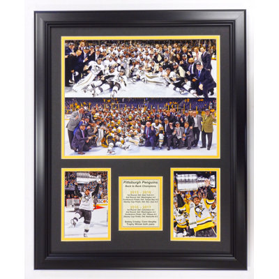 « pittsburgh penguins 2017 back to back champions », reproduction de photo encadrée