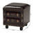 Ovitt Faux Leather Ottoman