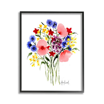 «Varied Flower Cluster Single Photo Frame» par Alexandria Gilbert Kincaid sur toile