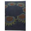 Tapis carré bleu marine