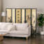 240Cm W x 175.3Cm H 6 - Panel Solid Wood Room Divider