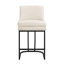 Tabouret de comptoir rembourré H 26 po avec structure en métal-1202033807-1202033804