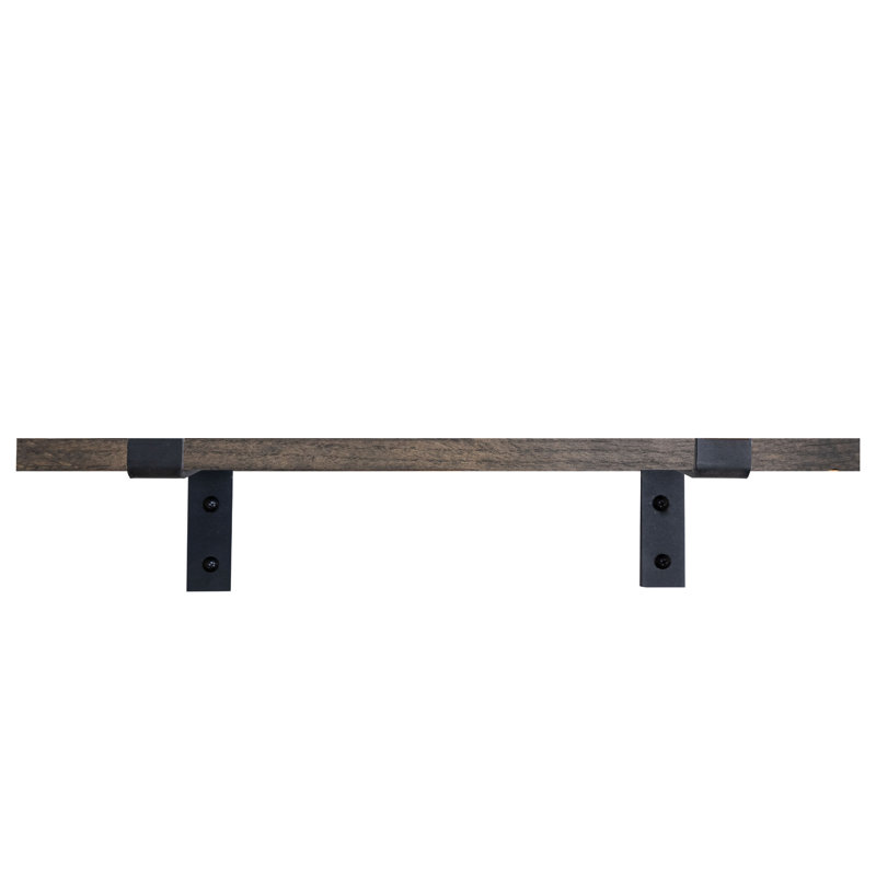Rayne Red Oak Bracket Shelf, 2" H x 43" W x 8" D