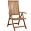 Chaise de patio pliante teck Aguinaldo