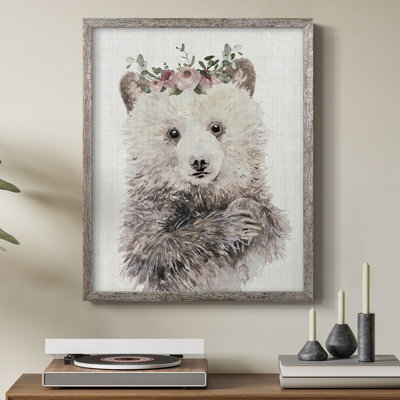 Dressy Cub Framed Print - Solid Wood