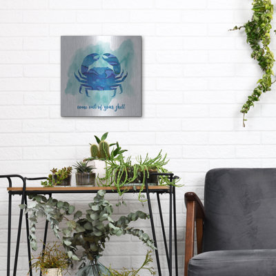 'Crab 3' by Erin Clark Metal Wall Art
