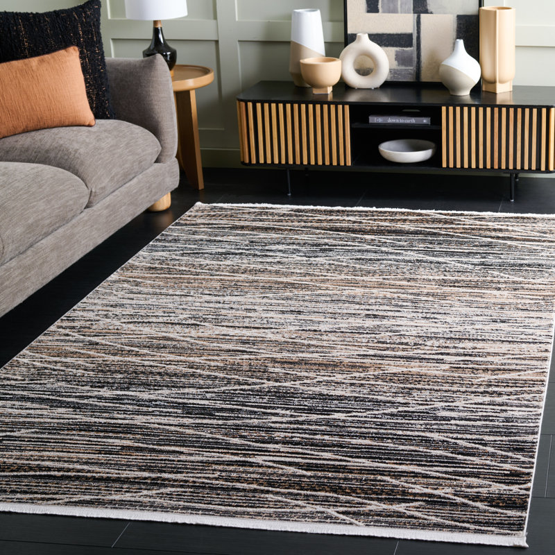Mila 222 Performance Abstract Rug, Rectangle 5'3" x 7'6"