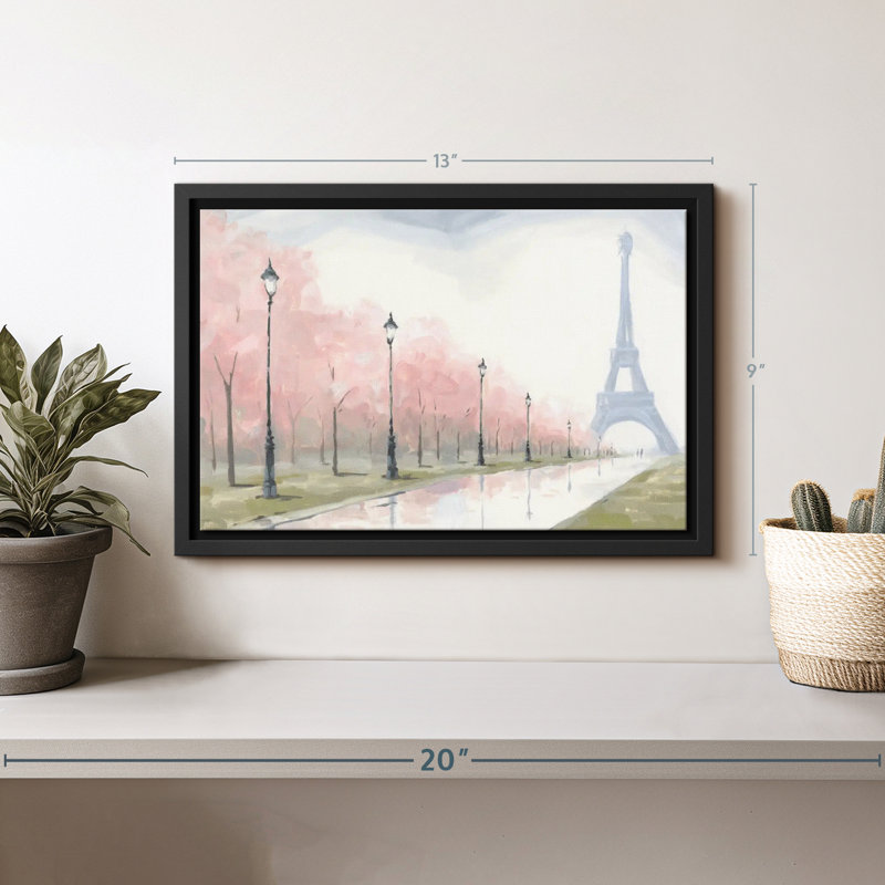 «Paris Au Printemps I», reproduction sur toile, H 9 po x l 13 po