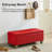 41" Wide Faux Leather Upholstered Storage Bench-175698345-178748211