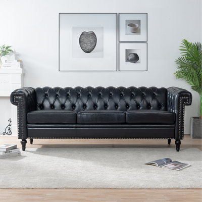 Dontre 83.68'' Rolled Arms Chesterfield Sofa -  Red Barrel StudioÂ®, 38937806D44847ED8A86677E42816CEC