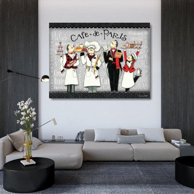 Astoria Grand Wright, Sydney Gallery Wrapped Canvas Art Titled: French Chefs WRT-104
