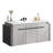 Floating Wall-Mount Bathroom Vanity with Integrated Ceramic Sink Countertop