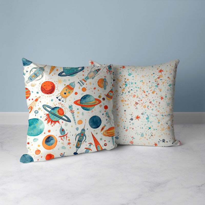 Outdoor Reversible Throw Pillow, 20"H x 20"W