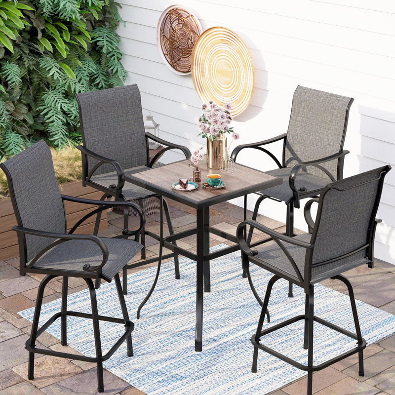 4 - Person Patio Dining Set with Square Table
