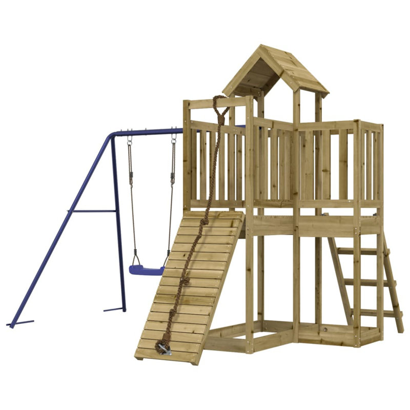 Dillow Freeport Park Swing Set, Impregnated Wood Pine