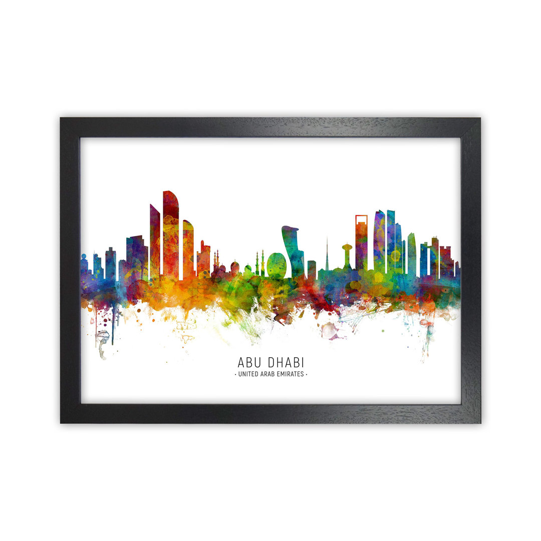 Abu Dhabi United Arab Emirates Skyline by Michael Tompsett - Print
