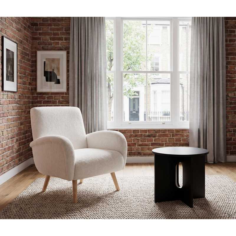 2 - Piece Living Room Set, Faux Fur, White