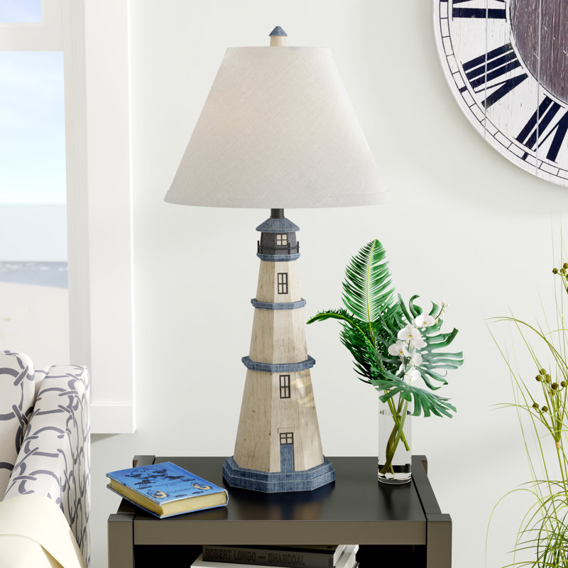Nantucket Lighthouse Table Lamp - Antique White