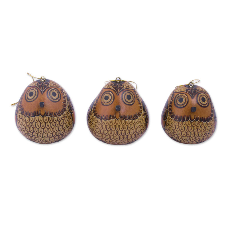 Sweet Guardians Dried Mate Gourd Ornaments