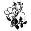 «Woman's Profile with Blooms», décoration murale abstraite moderne, décoration murale suspendue-124838195-124838197
