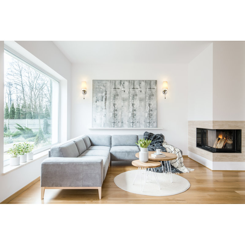 Addi Steel Armed Sconce, Polished Nickel