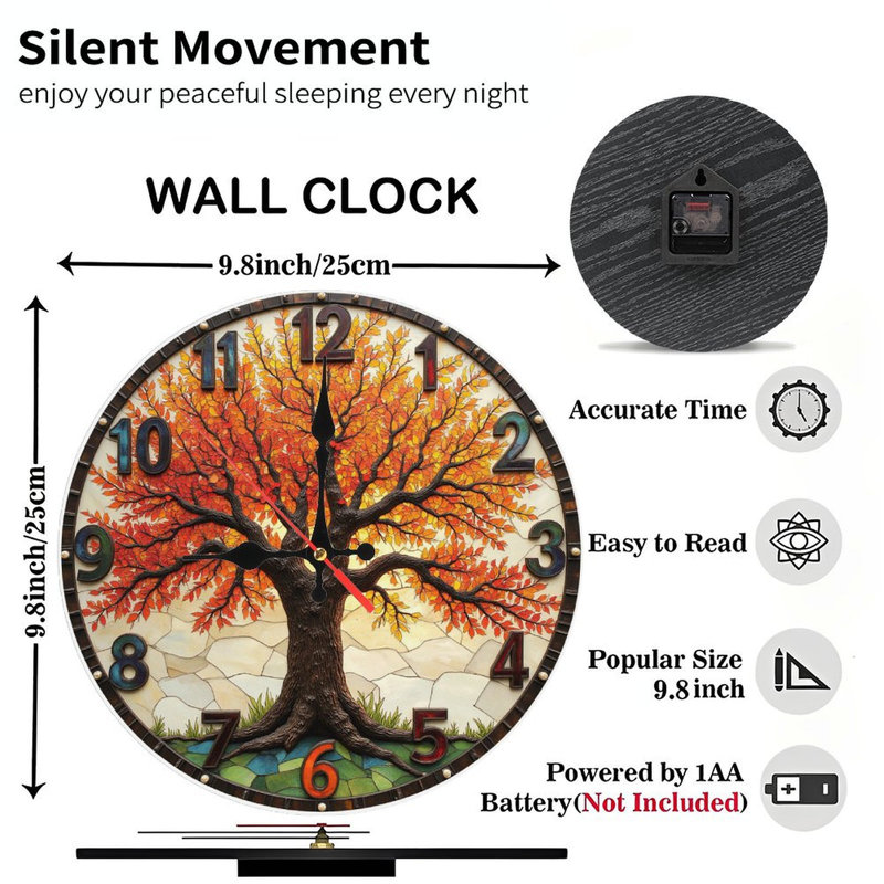 Horloge murale d'automne
