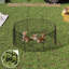 Parc de jeux pliable en métal pour chien de 61 cm (24 pouces), enclos octogonal à 8 panneaux avec porte
