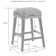 Kara Upholstered Counter Stool with Solid Wood Frame