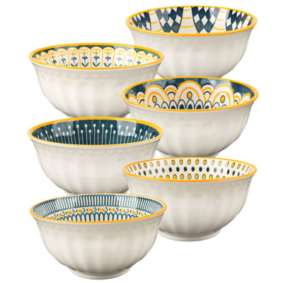 4.72 in Lead-Free Ceramic Dessert Bowls