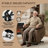 Power Lift Recliner Chair For Elderly With Heated Vibration Massage, Electric Lift Chair With Assist Function, Cup Holders, Side Pockets, Remote Control Reclining Chair For Living Room-826793413