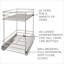 Premium Kitchen Two Tier Under Shelf Pull Out Basket