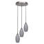 Luminaire suspendu en grappe à 3 lumières avec verre matriciel 5,5 po Fidela-326291914-391125456-391125455