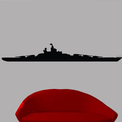 Adhésif décoratif Haynes Battleship I Silhouette