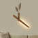 Dimmable Walnut Wall Lamp with Vase