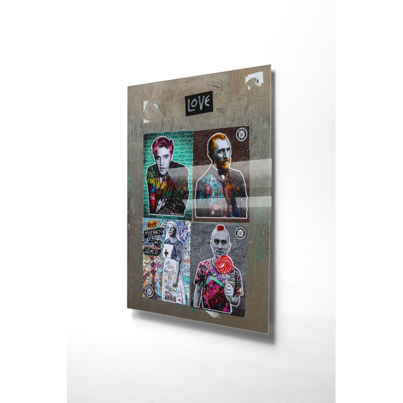 Superbe peinture murale en verre trempé 27,6 po x 39,4 po | 100% verre trempé, épaisseur: 0,16 pouce | Décoration élégante pour le salon ou le bureau, durable et facile à nettoyer, idée de cadeau parfaite