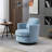 Zarren Upholstered Slipcovered Swivel Barrel Chair-1179294631