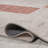 Amondo Modern Distressed Stripe Machine-Washable Ivory/Peach Rug-1481360516