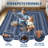 8x10 Farmhouse Jute Style Rug, Braided Print Washable Carpet, Non Slip Non Shedding Foldable Mat for Living Room-129347401-129347404