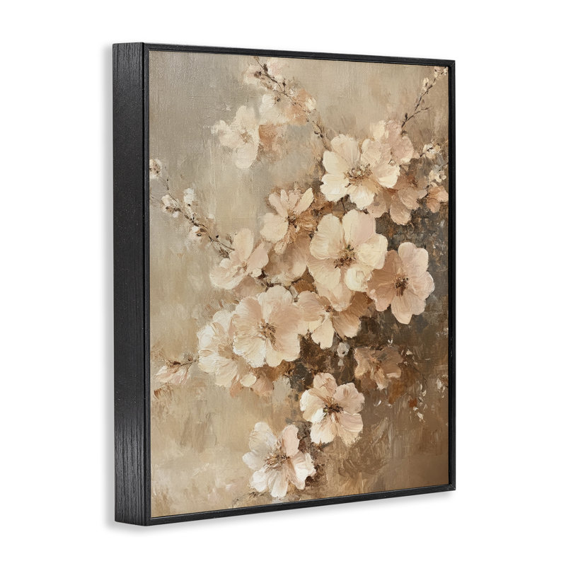 «Blooming Cherry Blossoms», art de la giclée encadrée par Petal Prints Design, H 14 po x l 11 po