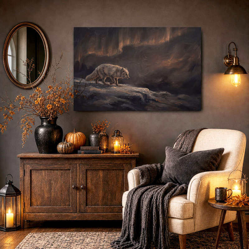 Reproduction d'art sur toile Halloween, H 20 po x l 30 po