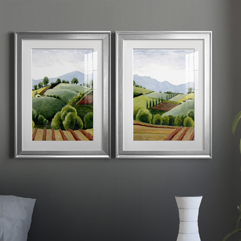 Toscane, croquis I, reproduction encadrée de qualité supérieure - prête à être accrochée, H 42,5 po x l 30,5 po x P 1 po