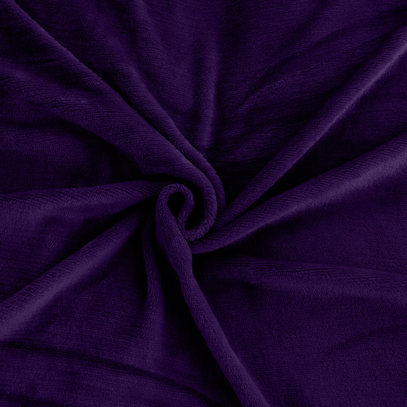 Adamczyk Soft Touch Mink Faux Fur Plush Sofa Throw/Blanket , Purple, 150cm x 200cm