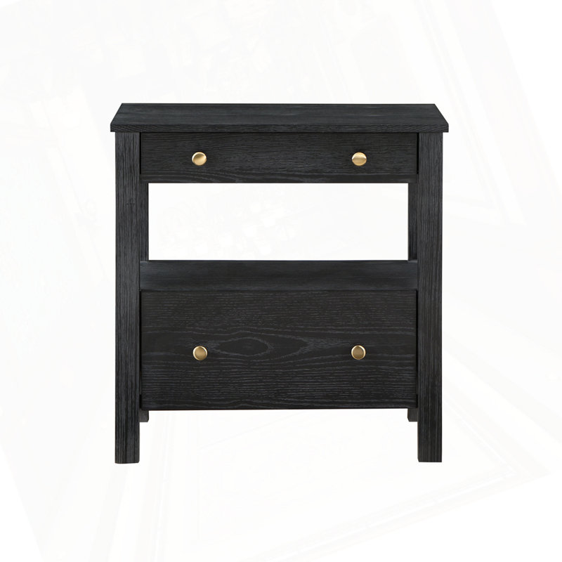 Table de chevet 2 tiroirs