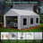Vita 12' W x 20' D Heavy Duty Carport Portable Garage Storage Shed Canopy with 6 Mesh Windows