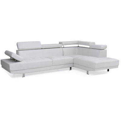Canapé modulaire Riveredge (sans repose-pieds), blanc
