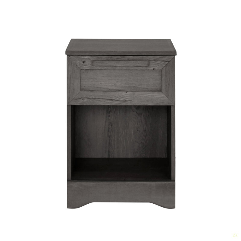 Table de chevet 1 tiroir, Gris