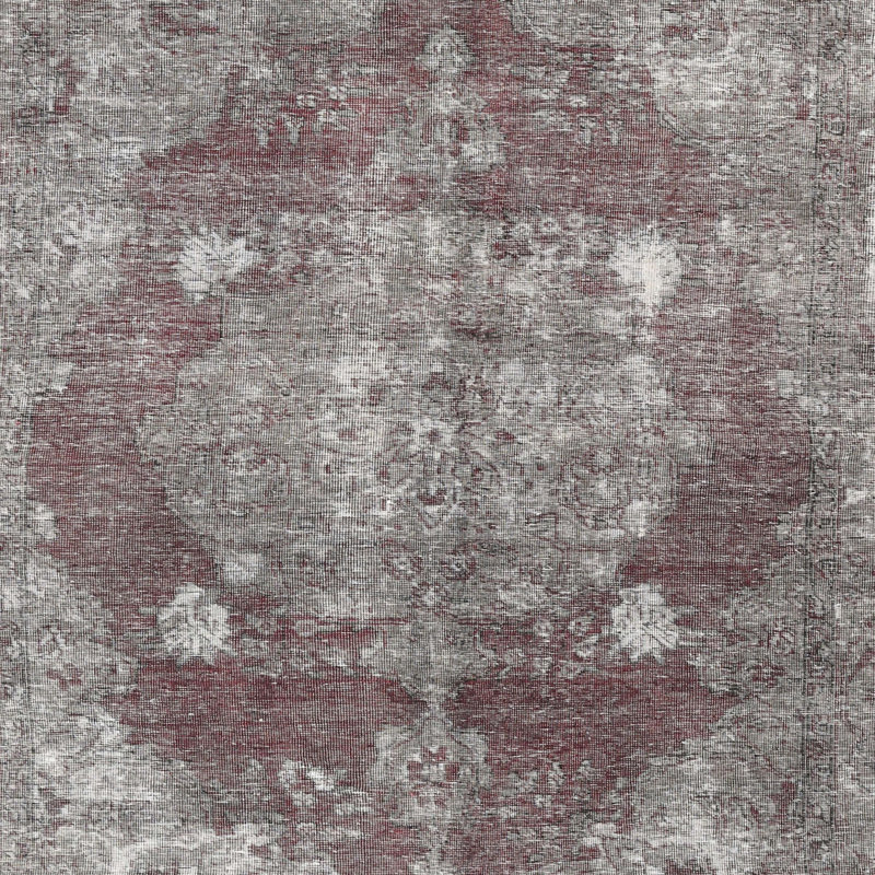 Tapis oriental brun / gris, Carré 5 pi