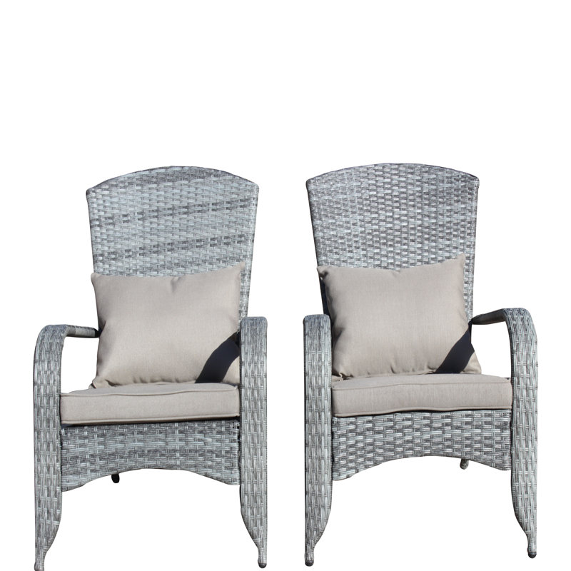 Grey Cushion Patio Chair - Outdoor Lounge Chair, Gray