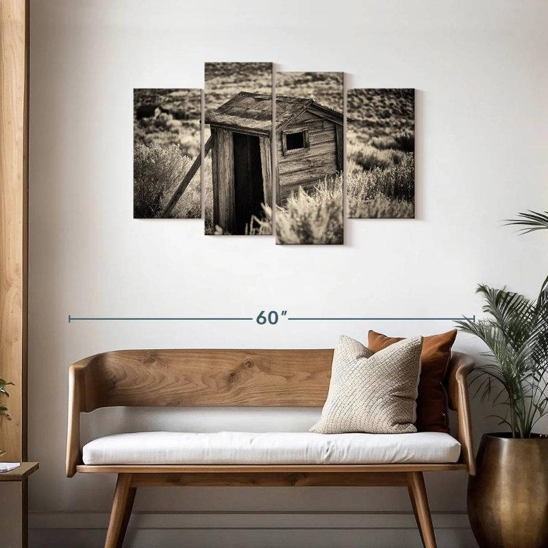 Lilie Ghost Town Outhouse I, H 27 po x l 43 po