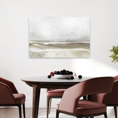 Sea Air Abstract Contemporary Modern Fish Coastal Wall Art Print 1 Piece Wrapped Canvas Wall Art